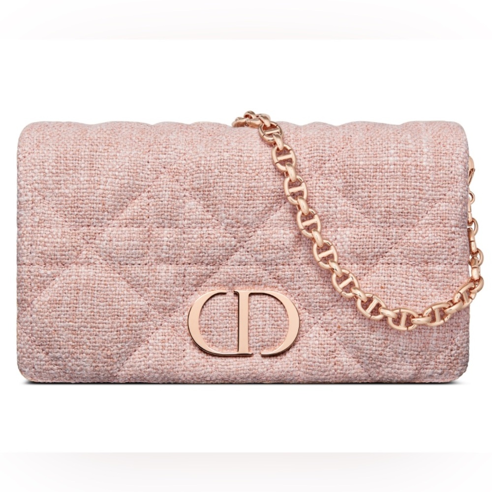 Dior Mini Caro Pink Macrocannage Bag Crossbody